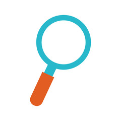 isolated magnifying glass icon vector illustration graphic design