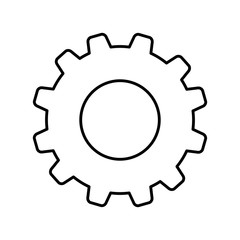 isolated gear piece icon vector illustration graphic design