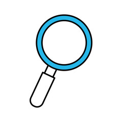 isolated magnifying glass icon vector illustration graphic design