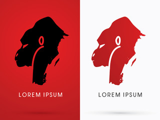 Silhouette Gorilla, King kong graphic © sila5775