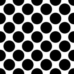 Seamless polka dot vector pattern. Seamfree polkadot wallpaper background.