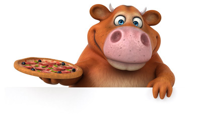 Fun cow - 3D Illustration