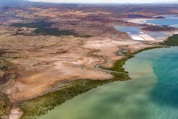 Naklejka premium view of the earth landscape, Madagascar coast