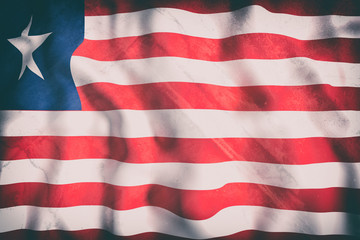 Obraz premium Liberia flag waving
