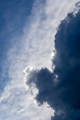 Fototapeta na wymiar Dark Grey Storm Clouds