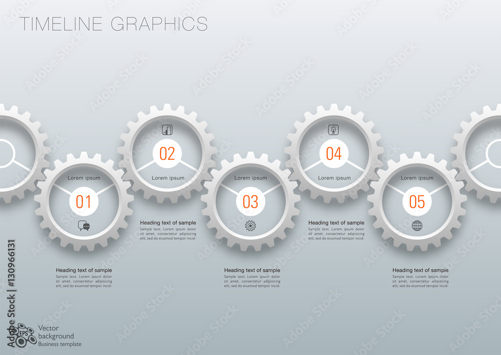 Wall mural workflow, timeline, process chart #vector graphics