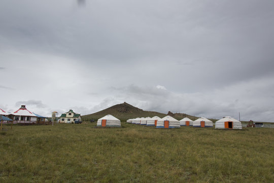 Touristisches Jurtencamp - Mongolei