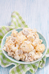 Potato salad with sour cream