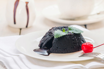 Hot chocolate pudding