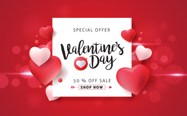 Valentines day sale background with icon set pattern. Vector illustration.Wallpaper.flyers, invitation, posters, brochure, banners.
