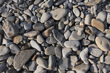 sea stones at the shore