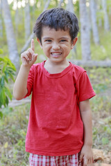 Portrait of Asian little boy