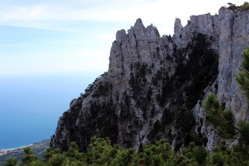 Top of  the mountain Ai-Petri, near Yalta, Crimea
