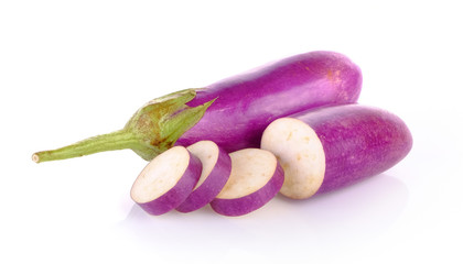 egg plant on white background