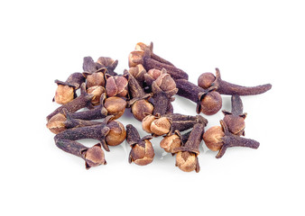 cloves on white background