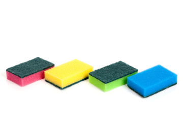 a set of scouring sponges