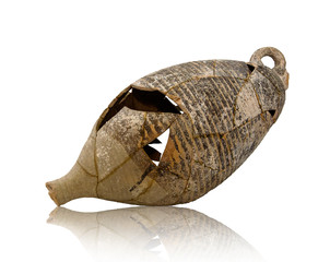 destroyed ancient amphoras