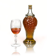 bottle and glass