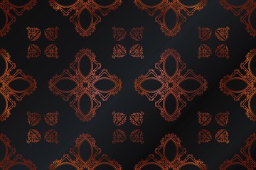 abstract background texture tracery vintage retro pattern in shades of bronze