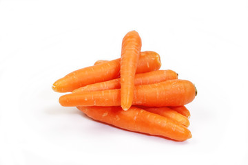 Baby carrots isolated image