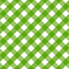 Traditional tablecloth pattern. Checkered tablecloths pattern green. Background of diagonal
