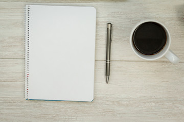 Business desktop objects on a grey table