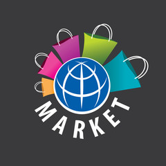 vector logo purchases of goods all over the world