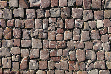 texture of square cobbled