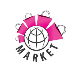 vector logo purchases of goods all over the world