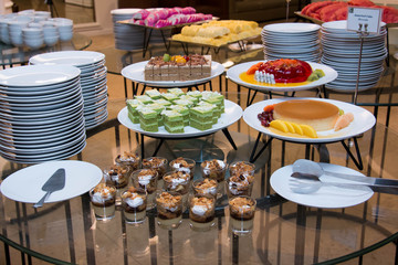  banquet dessert table for wedding party
