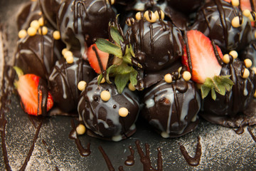 fresh strawberry dipping chocolate