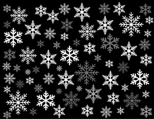 snowflakes vector illustration art