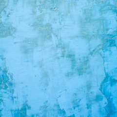 Grunge blue concrete wall background or texture