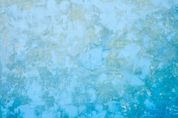 Fototapeta na wymiar Grunge blue concrete wall background or texture