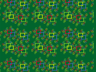 An abstract image of colorful rectangular frames