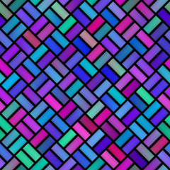 Gradient Tiling Geometric Grid. Seamless Multicolor Pattern.