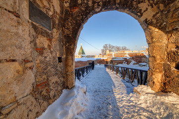 view from the gate in winter