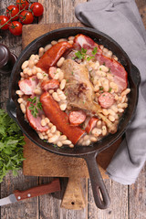 cassoulet,bean with bacon