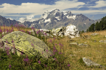 Cime montuose in Val d'Aosta