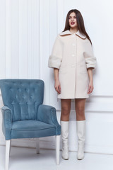 Business woman wear casual clothes style for winter autumn