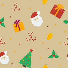 Christmas seamless pattern for wrapping paper