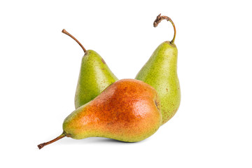 Juicy fresh pears isolated