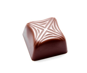 Chocolate candy sweets isolated