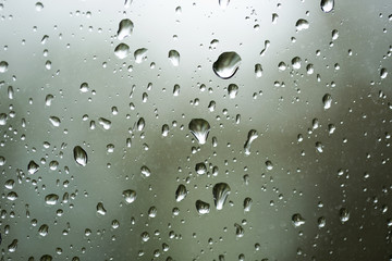 Drops on glass
