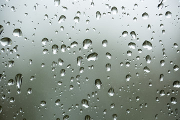 Drops on glass