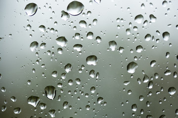 Drops on glass