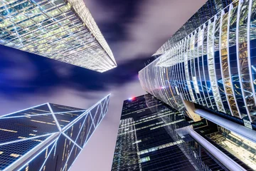 Türaufkleber Stadtbild von Hongkong China © SeanPavonePhoto