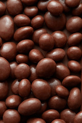 background of chocolate sweets.