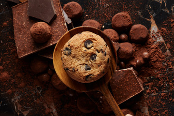 Fresh homemade chocolate chip cookies