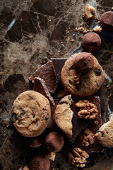 Fresh chocolate chip cookies